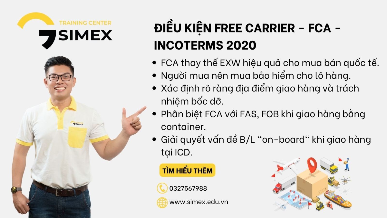 tom tat Điều Kiện Free Carrier - FCA - Incoterms 2020