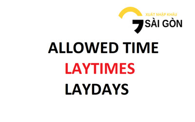 Allowed time/Laytimes/Laydays in Voyage Charter