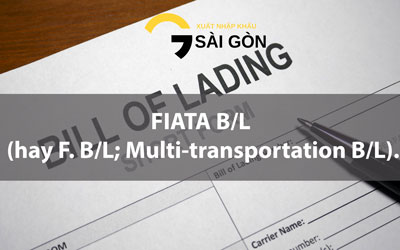 FIATA B/L (or F. B/L or Multi-transportation B/L). Difference to H. B/L