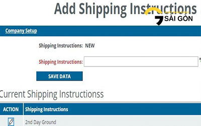 S/I Shipping Instruction