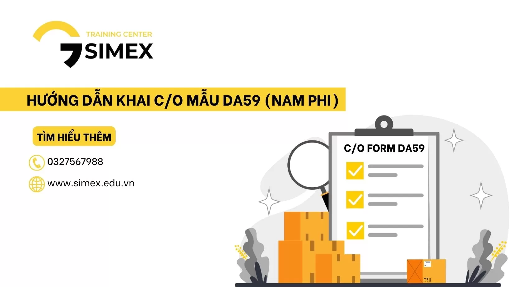 HƯỚNG DẪN KHAI C/O MẪU DA59 (NAM PHI)