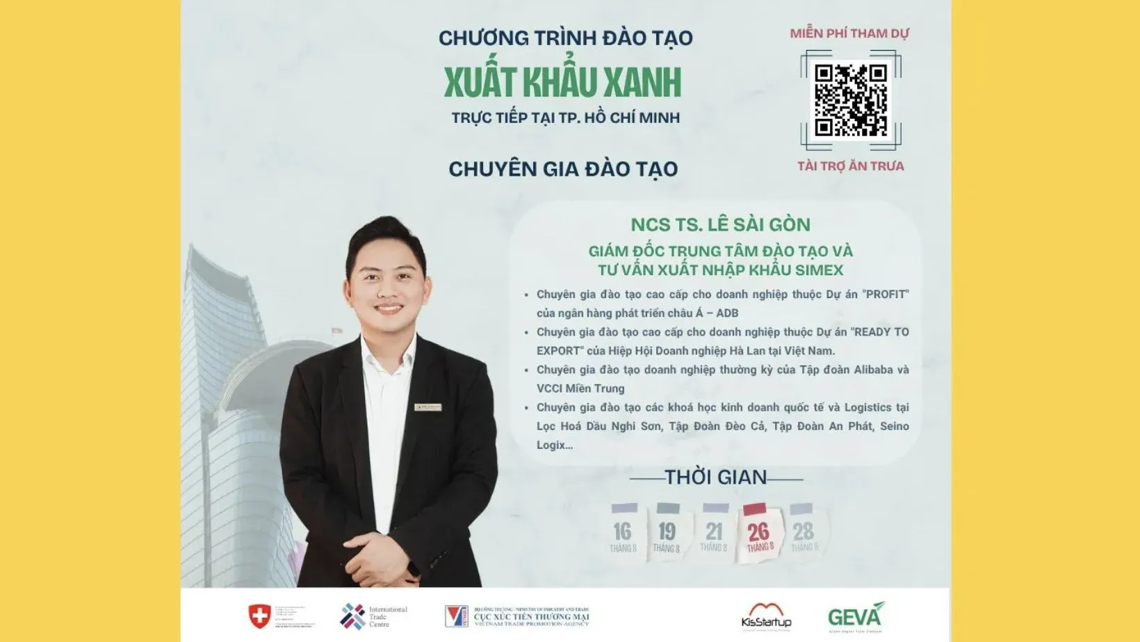 SIMEX đồng hành cùng Dự án GEVA – Chương trình Ươm tạo và Tăng tốc Xuất khẩu Xanh - TPHCM