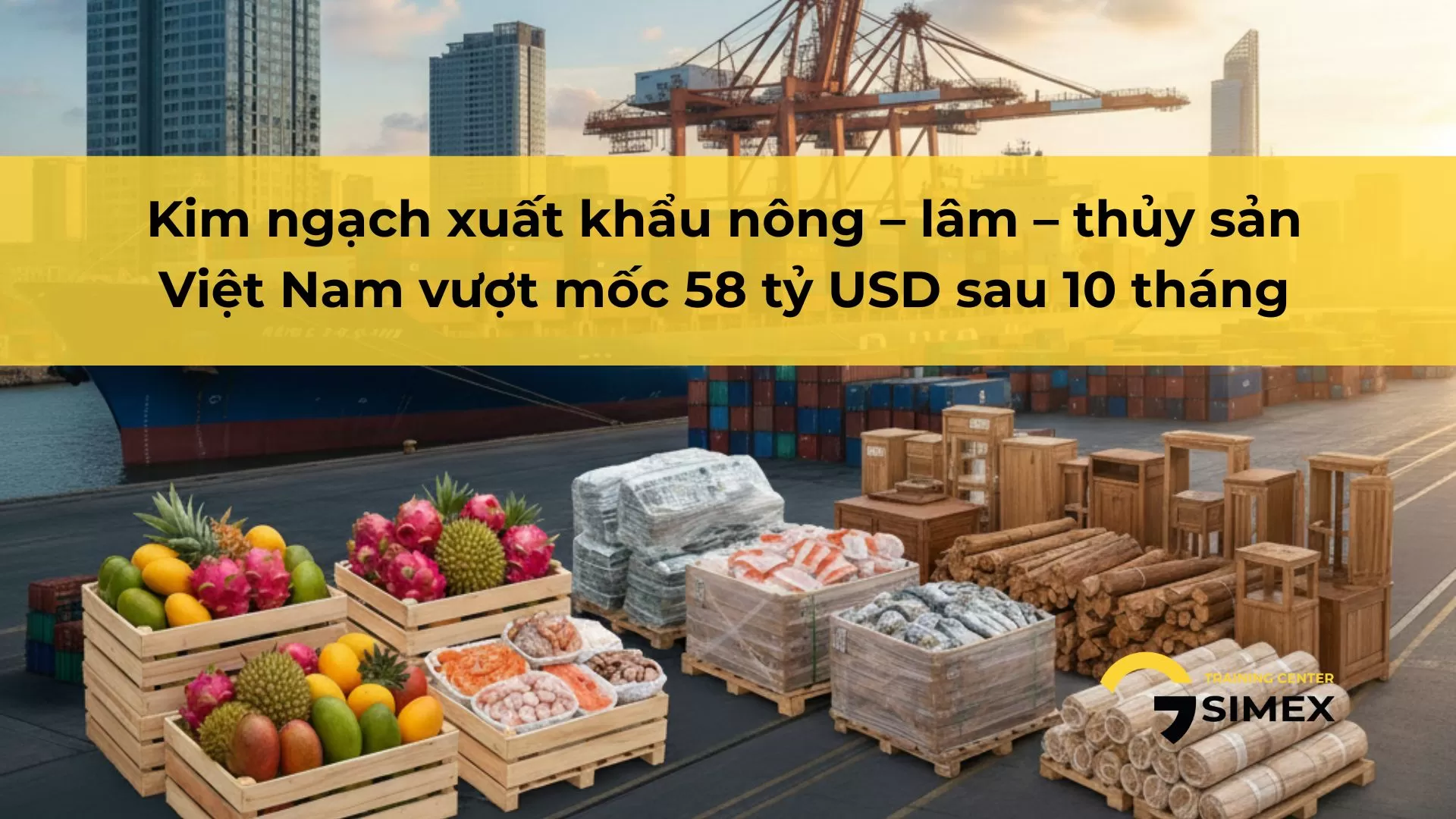Kim ngạch xuất khẩu nông – lâm – thủy sản Việt Nam vượt mốc 58 tỷ USD sau 10 tháng