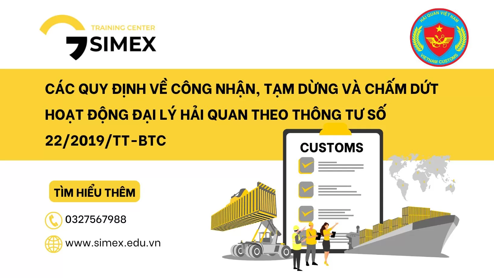 Các Quy định về Công nhận, Tạm dừng và Chấm dứt Hoạt động Đại lý Hải quan theo Thông tư Số 22/2019/TT-BTC