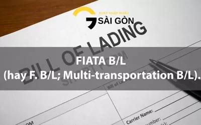 FIATA B/L (hay F. B/L; Multi-transportation B/L). Phân biệt với H. B/L