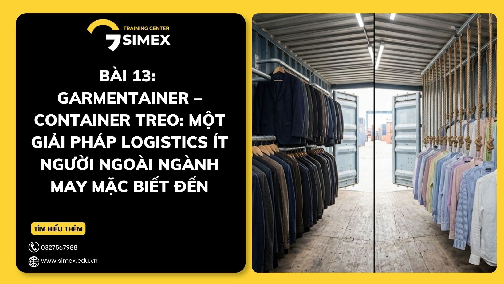 GARMENTAINER – CONTAINER TREO: MỘT GIẢI PHÁP LOGISTICS ÍT NGƯỜI NGOÀI NGÀNH MAY MẶC BIẾT ĐẾN