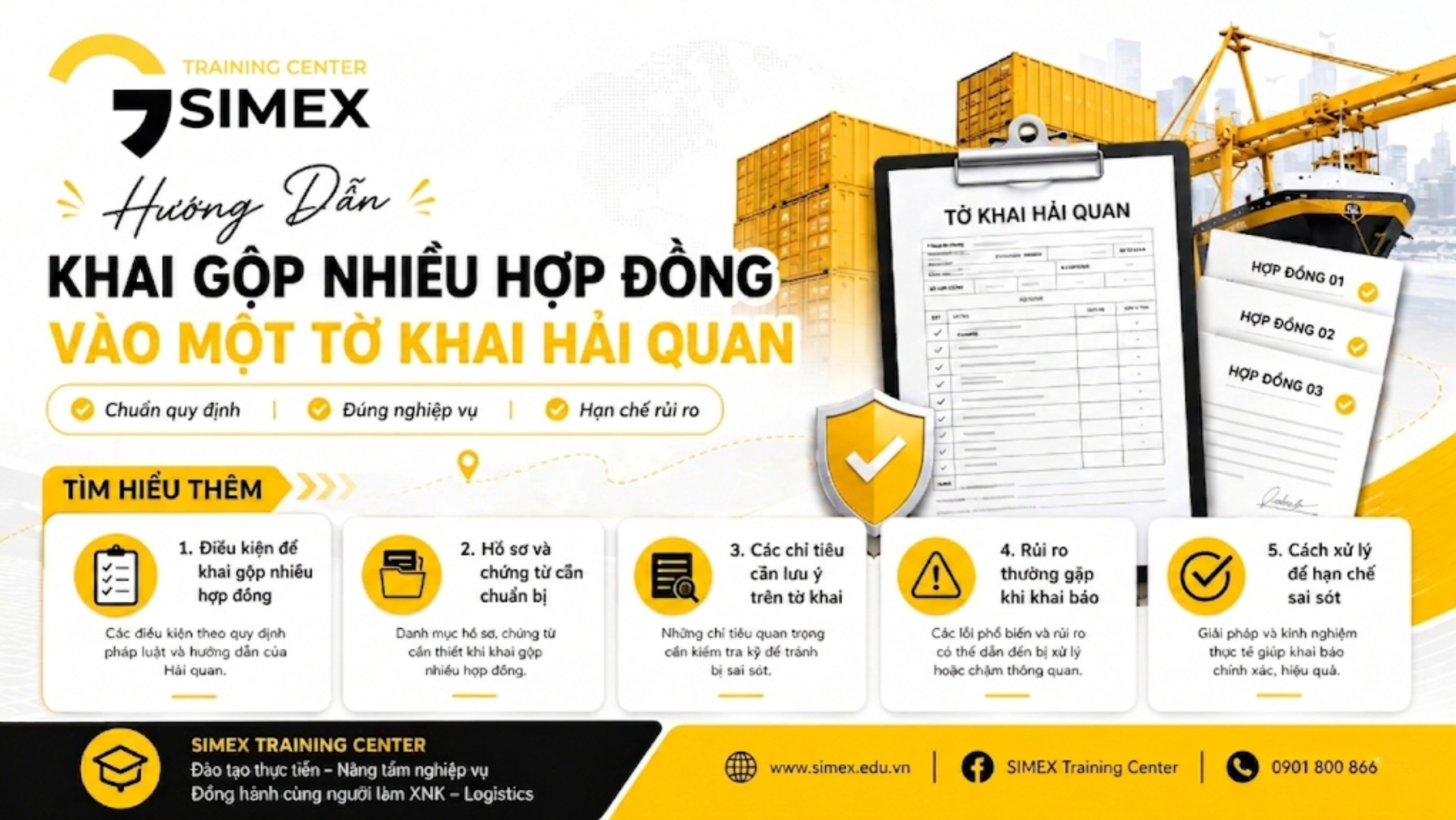 Hướng Dẫn Khai Gộp Nhiều Hợp Đồng Vào Một Tờ Khai Hải Quan