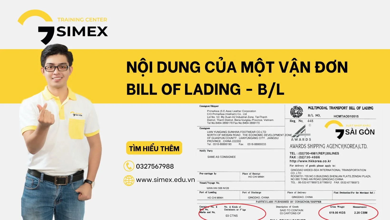 Nội Dung Của Một Vận Đơn Bill Of Lading B/L