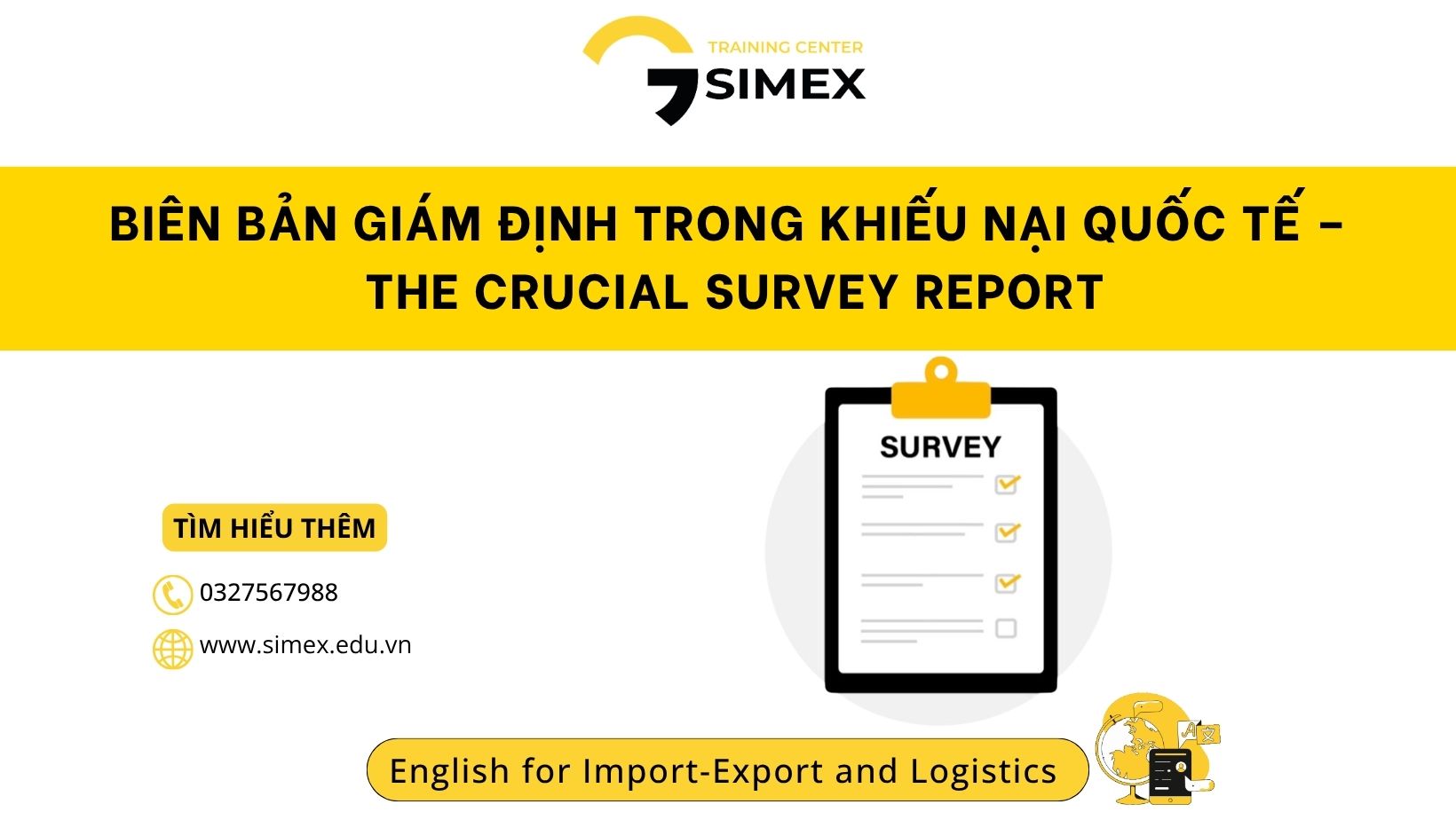 Vai trò của Biên bản giám định (Survey Report) trong khiếu nại quốc tế